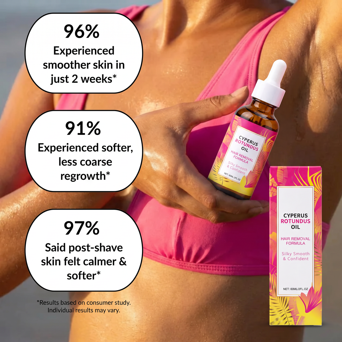 GlowZen Cyperus Rotundus Hair Reduction Oil