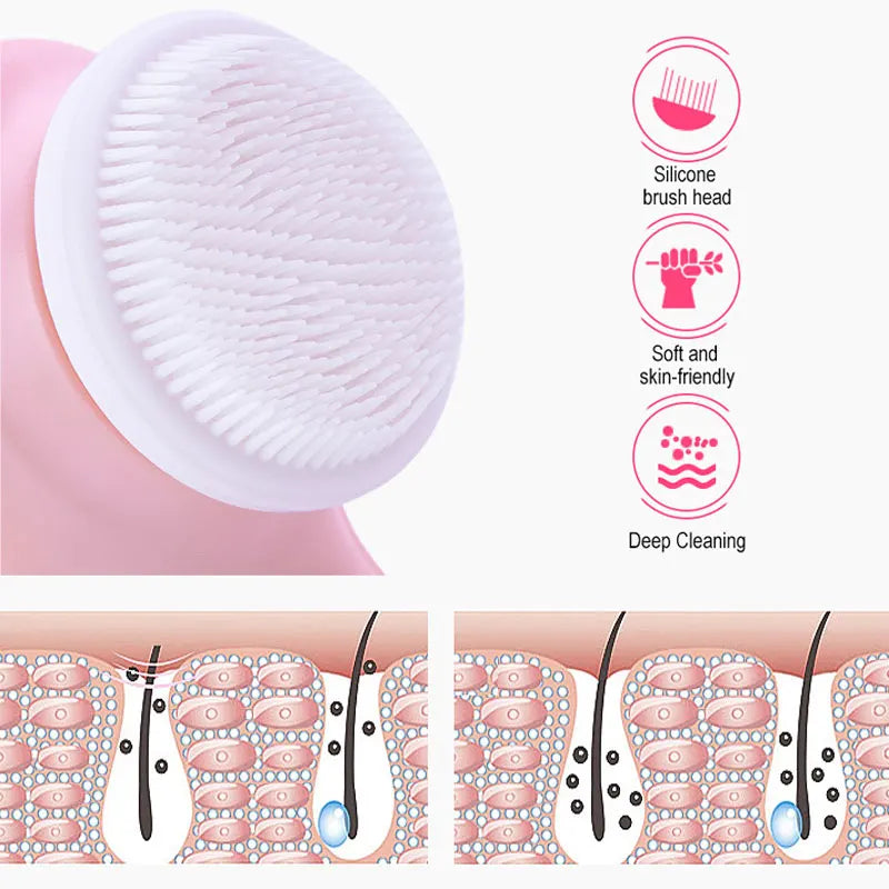 3-in-1 Electric Face Cleansing Brush